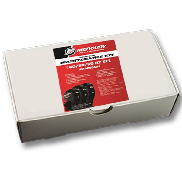 Mercury 300 Hour Maintenance Service Kit 8M0090559 40-60 HP EFI For Command Thrust/ Big Foot Gear Cases 8M0090559
